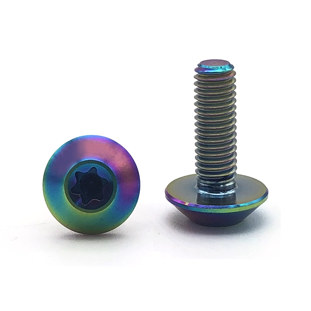 陽(yáng)極氧化 梅花螺絲 鈦螺絲 鈦合金螺絲 自行車(chē)螺絲 非標(biāo)螺絲