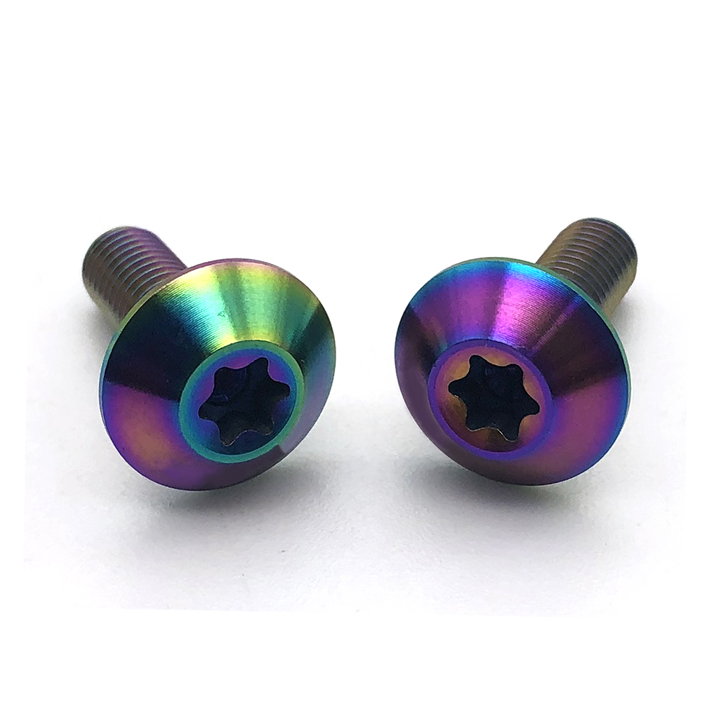 陽(yáng)極氧化 梅花螺絲 鈦螺絲 鈦合金螺絲 自行車(chē)螺絲 非標(biāo)螺絲