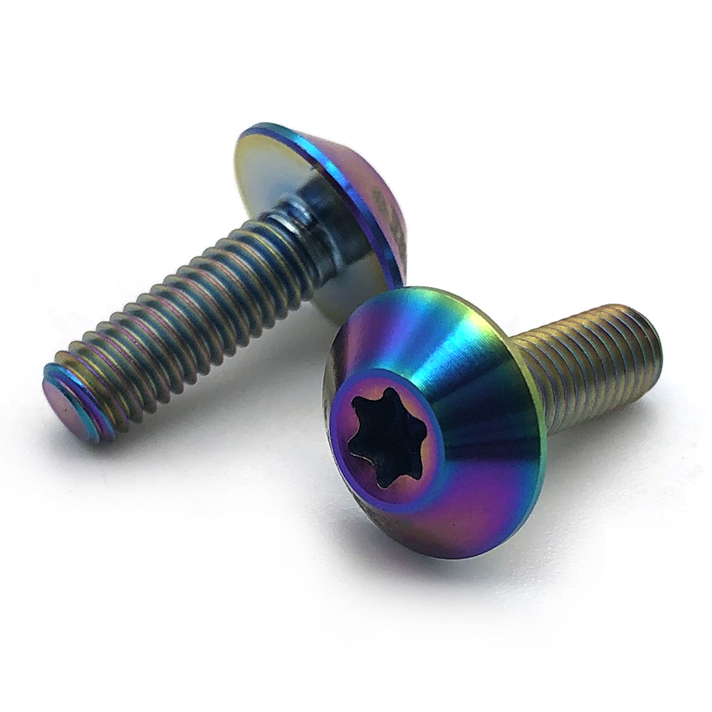 陽(yáng)極氧化 梅花螺絲 鈦螺絲 鈦合金螺絲 自行車(chē)螺絲 非標(biāo)螺絲